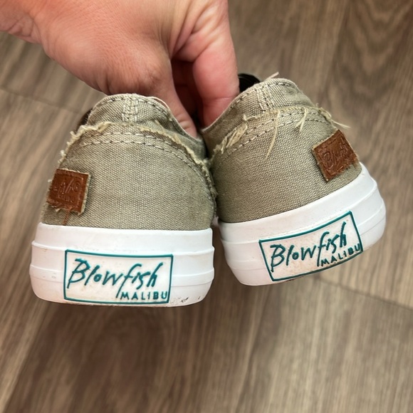 Blowfish Malibu Olive Green Canvas Slip on Sneakers - Picture 6 of 13